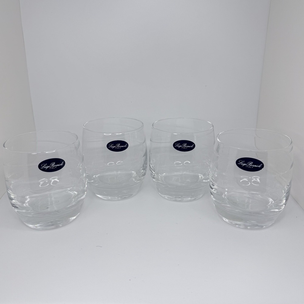Luigi Bormioli Stemless Swirl Wine Glasses Set of 4